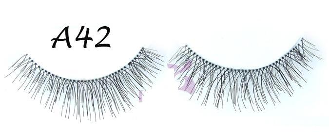 Fashion Full Black Hand Made Lashes With Flirty Curl #A42