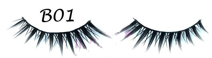 Polished Tip Criss Cross Long False Eyelash #B01