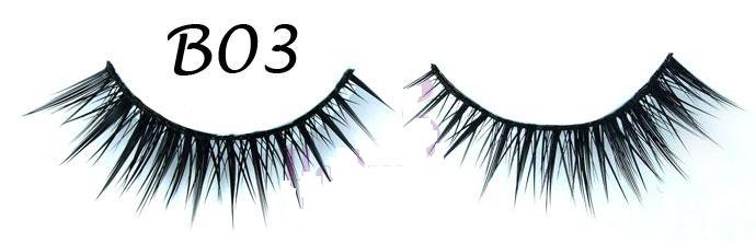 Tipped Wispy Criss Cross False Eyelash #B03