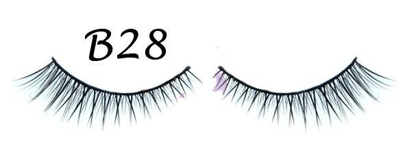 Polished Tip Criss Cross False Eyelash with Variation in Length #B28
