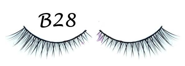 Polished Tip Criss Cross False Eyelash with Variation in Length #B28