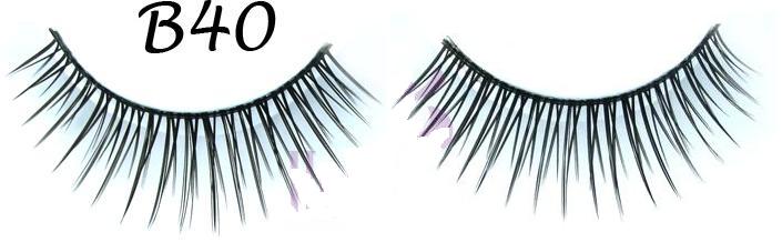 Handcrafted False Eyelashes with Extra Length #B40