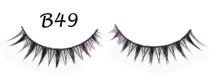 New Polished Tip Criss Cross Long False Eyelash #B49