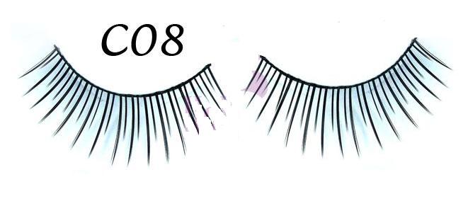 Fine Natural Look False Eyelashes #C08