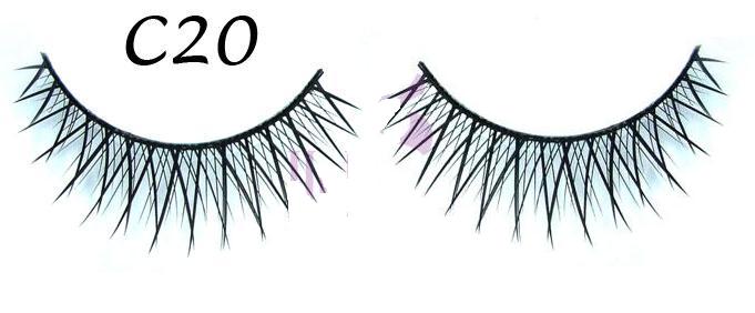 Fine Natural Look False Eyelashes #C20