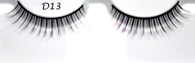 Premium 100% real mink fur strips false eyelashes #D13