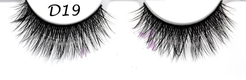 Soft feeling real mink fur false eyelash #D19