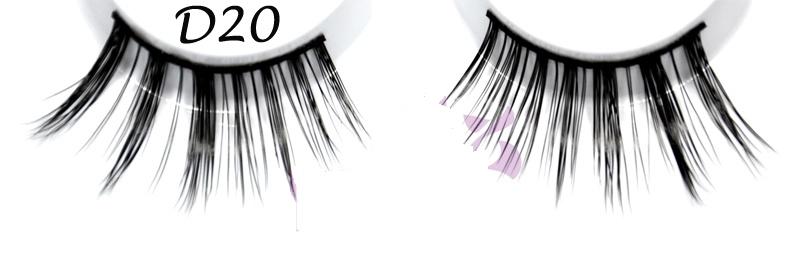 High quality real mink fur false eyelash #D20