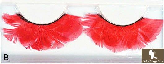 Beautiful and Colorful Feather Eyelashes 