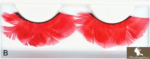 Beautiful and Colorful Feather Eyelashes 