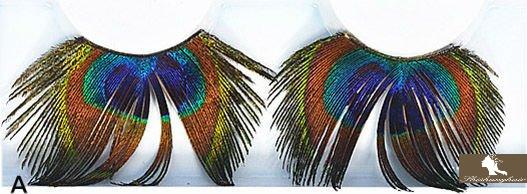 Beautiful and Colorful Feather Eyelashes 