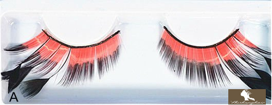 Beautiful and Colorful Feather Eyelashes 