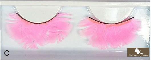 Beautiful and Colorful Feather Eyelashes 