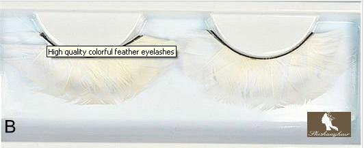 Beautiful and Colorful Feather Eyelashes 