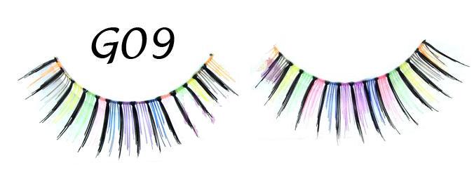 Colored False Eyelashes #G09