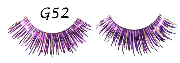 Stargazer Purple Glitter Eyelashes #G52